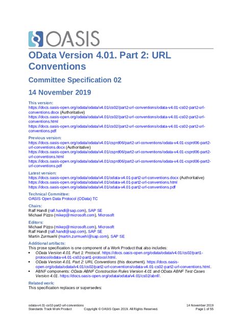 odts v4|OData Version 4.01 .